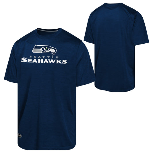 Mens Seattle Seahawks NFL Combine Navy Spike Speed Tee