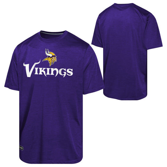 Mens Minnesota Vikings NFL Combine Purple Spike Speed Tee