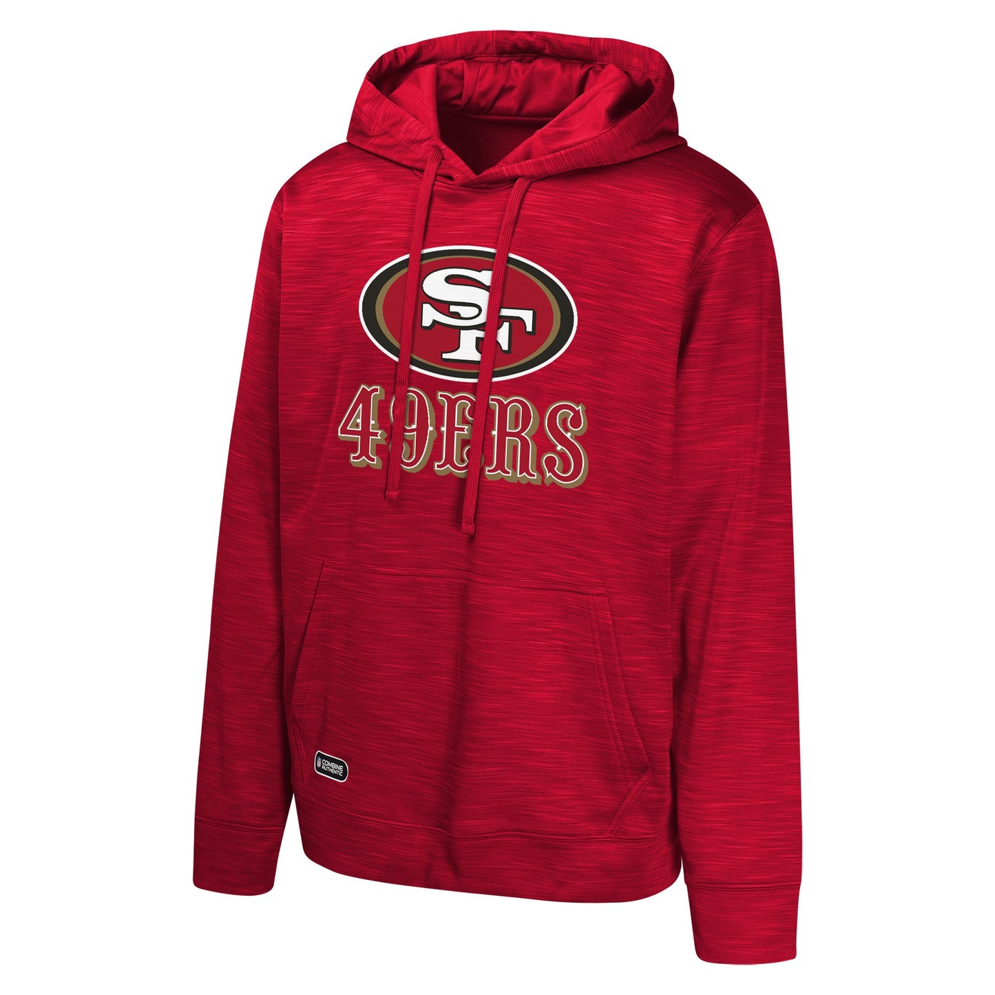 Men's San Francisco 49ers Red NFL Combine Performance Pullover Hoodie