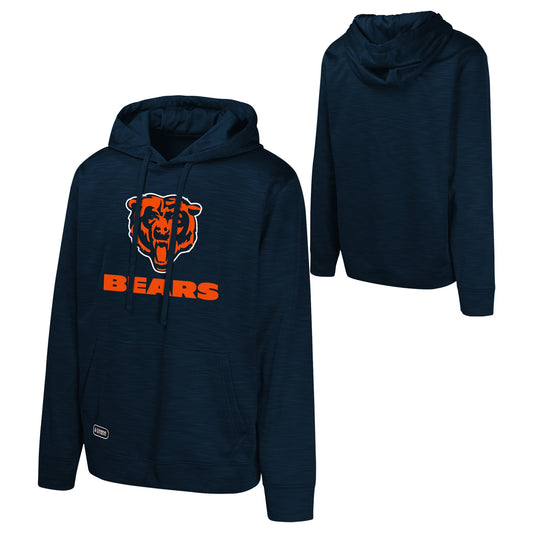 Men's Chicago Bears Navy NFL Position One Combine Performance Pullover Hoodie