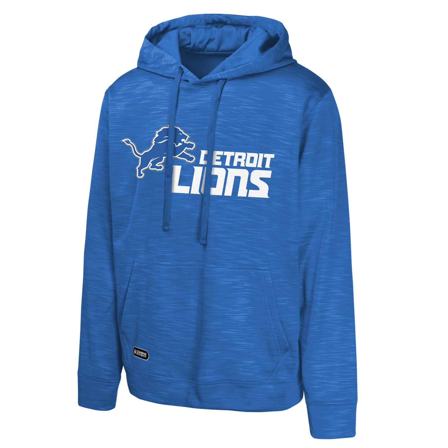 Men's Detroit Lions Blue NFL Position One Combine Performance Pullover Hoodie