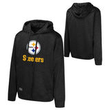 Men's Pitttsburgh Steelers Black NFL Position One Combine Performance Pullover Hoodie - Pro Jersey Sports