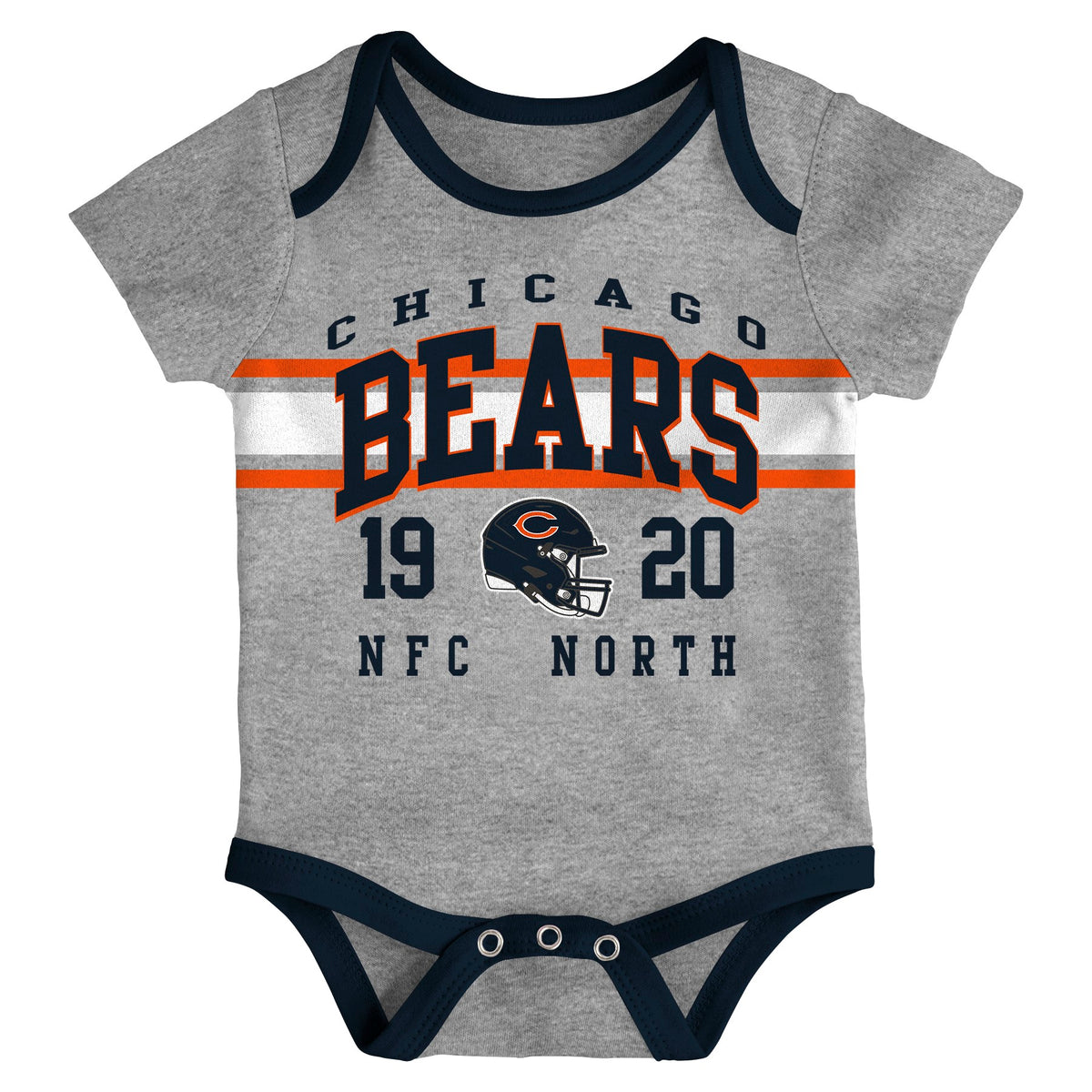 Newborn/Infant Chicago Bears 3 Piece Short Sleeve Creeper Set