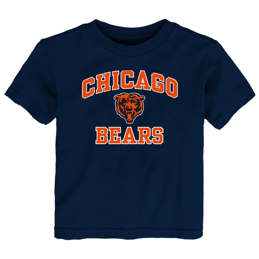Toddler Chicago Bears Heart And Soul Navy Short Sleeve Tee