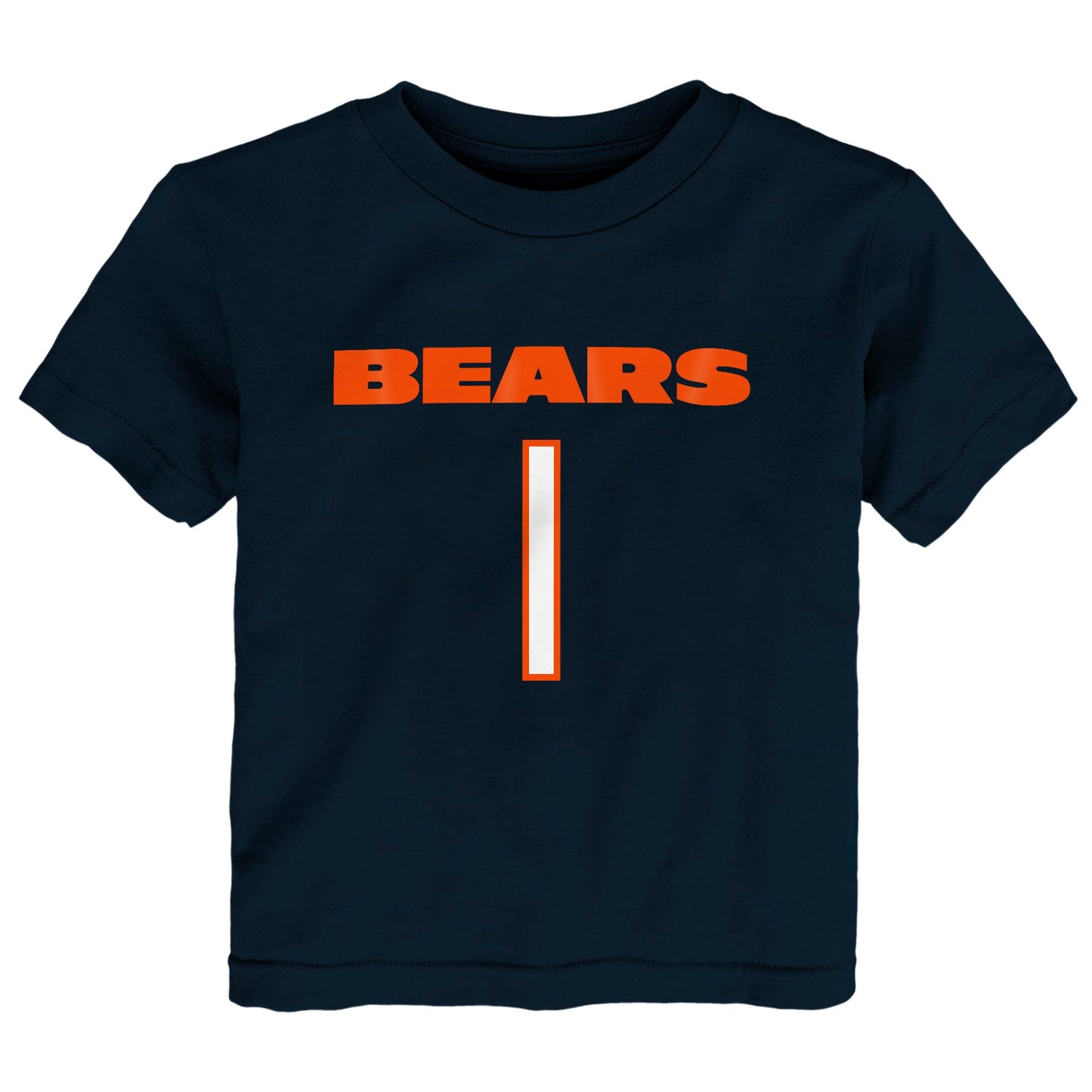 Kids Justin Fields Chicago Bears Navy Mainliner Name And Number Shirt