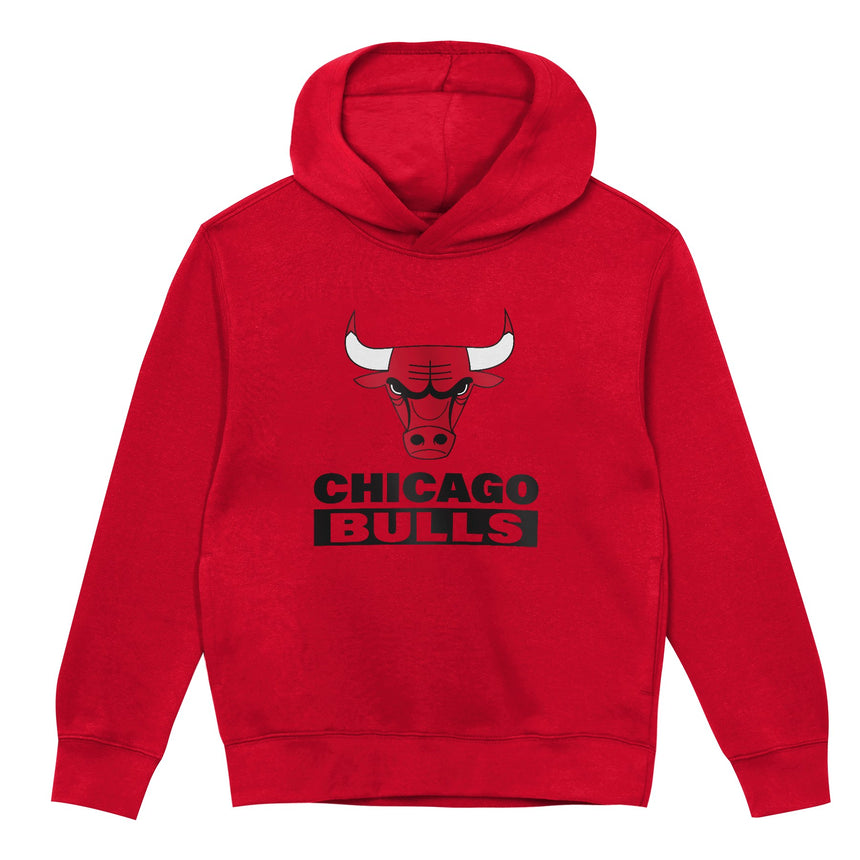 Chicago Bulls Child Back to Basics Red Hoodie - Pro Jersey Sports