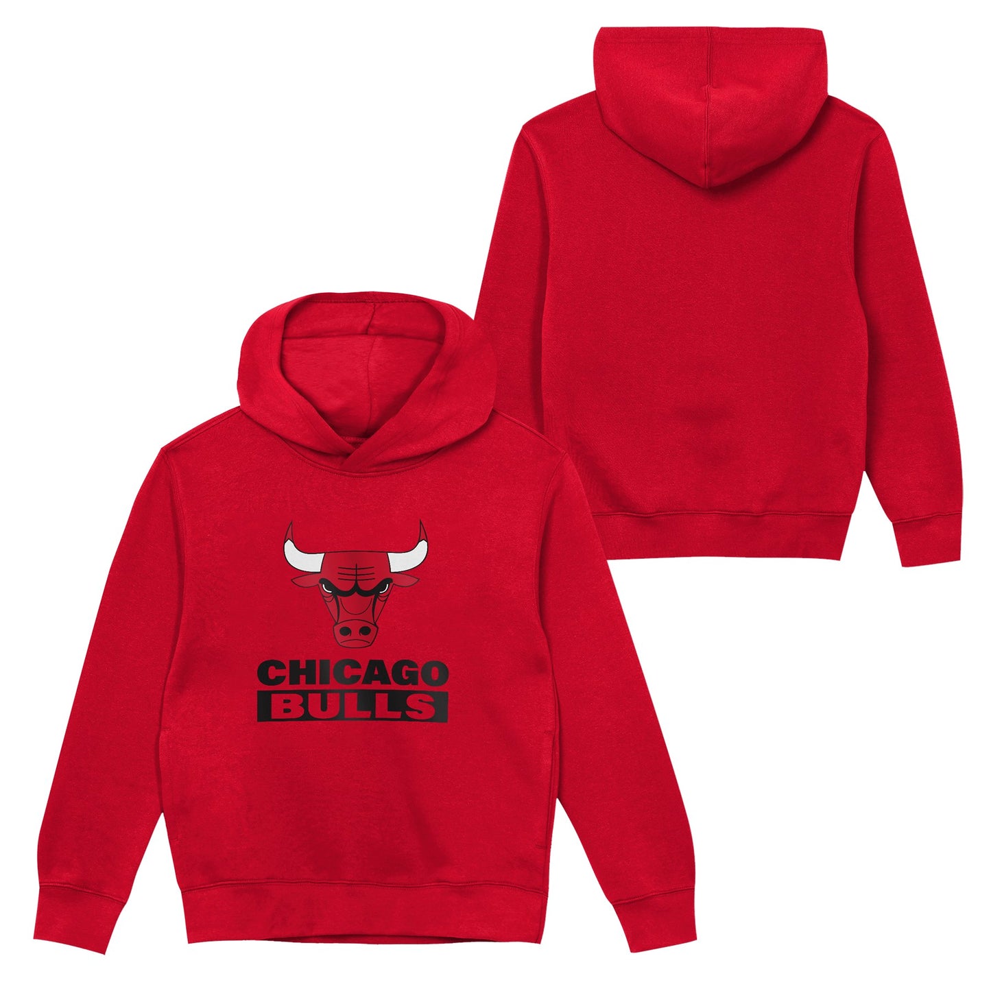 Chicago Bulls Child Back to Basics Red Hoodie - Pro Jersey Sports
