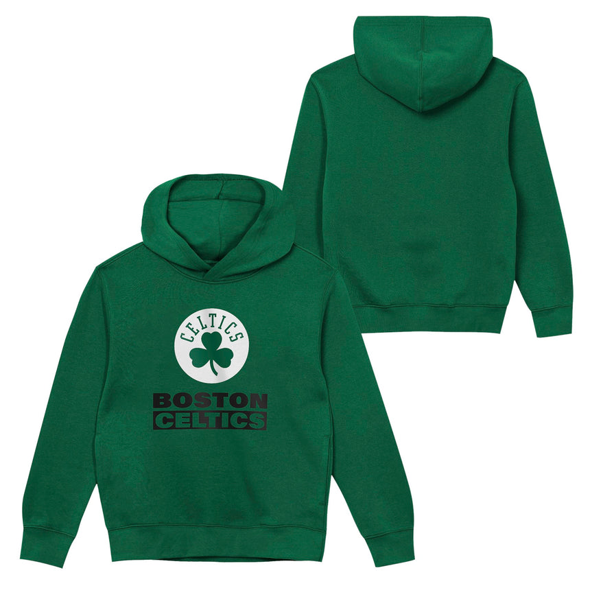 Boston Celtics Youth Back to Basics Gold Hoodie - Pro Jersey Sports