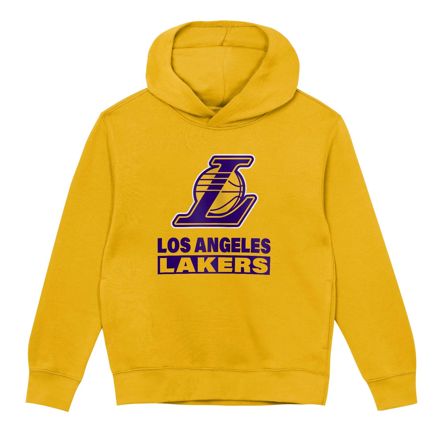 Los Angeles Lakers Youth Back to Basics Gold Hoodie - Pro Jersey Sports