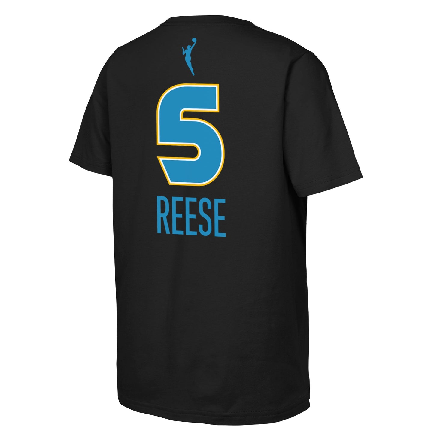 Youth Angel Reese Chicago Sky Black WNBA Player Name And Number T-Shirt