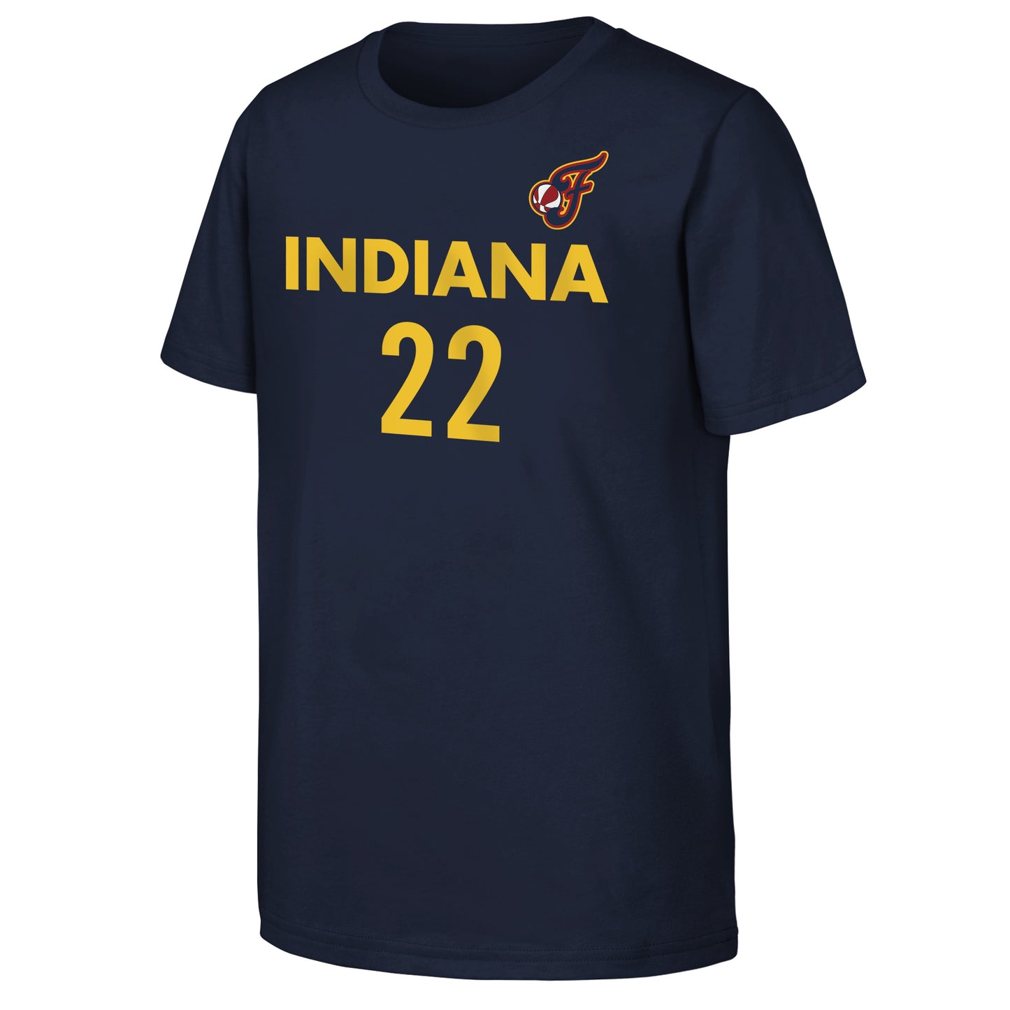 Youth Caitlin Clark Indiana Fever WNBA Navy Player Name And Number T-Shirt