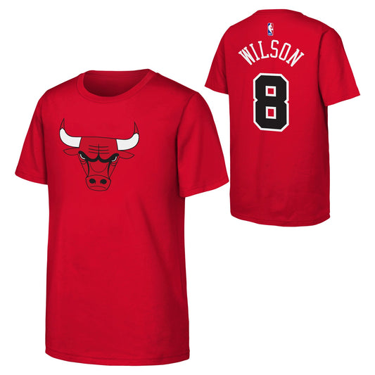 Youth Caleb Wilson Chicago Bulls Name And Number Tee