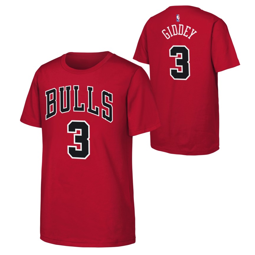 Youth Josh Giddey Chicago Bulls Name And Number Tee - Pro Jersey Sports