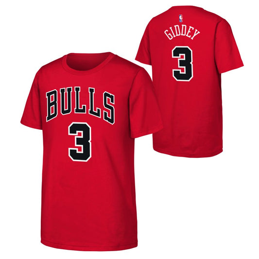 Youth Josh Giddey Chicago Bulls Name And Number Tee - Pro Jersey Sports