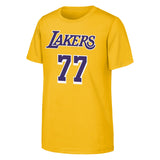 Youth Luka Doncic Los Angeles Lakers NBA Yellow Name & Number Tee - Pro Jersey Sports