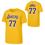 Youth Luka Doncic Los Angeles Lakers NBA Yellow Name & Number Tee - Pro Jersey Sports