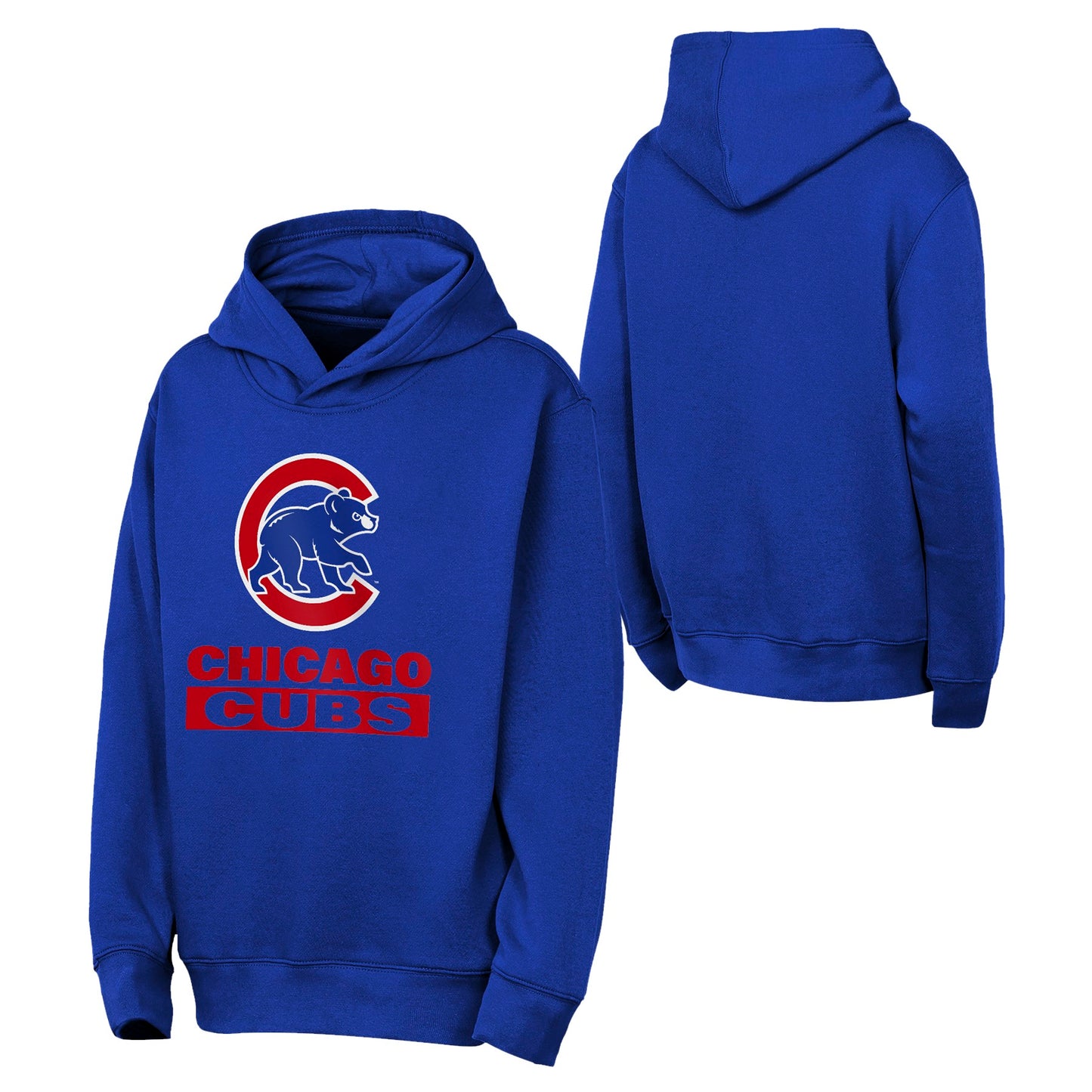 Chicago Cubs Youth Back to Basics Blue Hoodie - Pro Jersey Sports