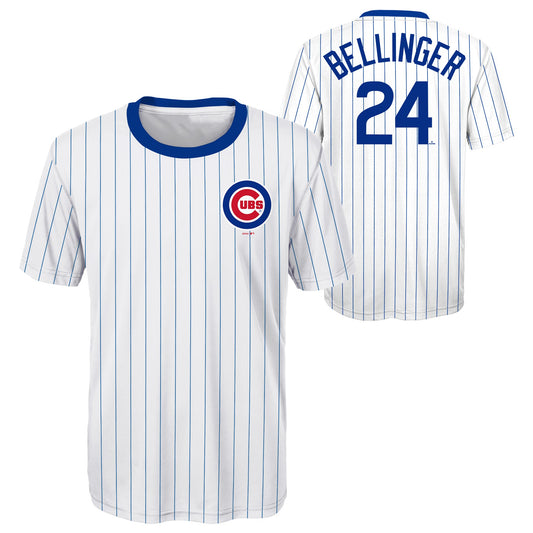 Youth Chicago Cubs Cody Bellinger White/Royal Player Sublimated Jersey Top