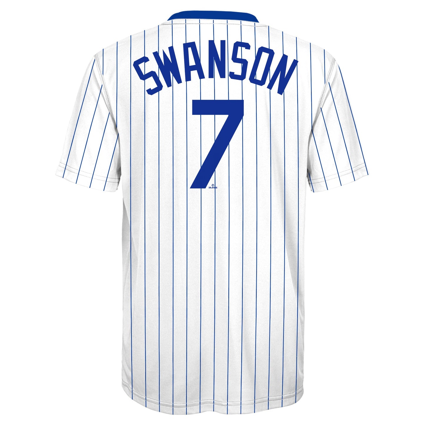 Youth Chicago Cubs Dansby Swanson White/Royal Player Sublimated Jersey Top