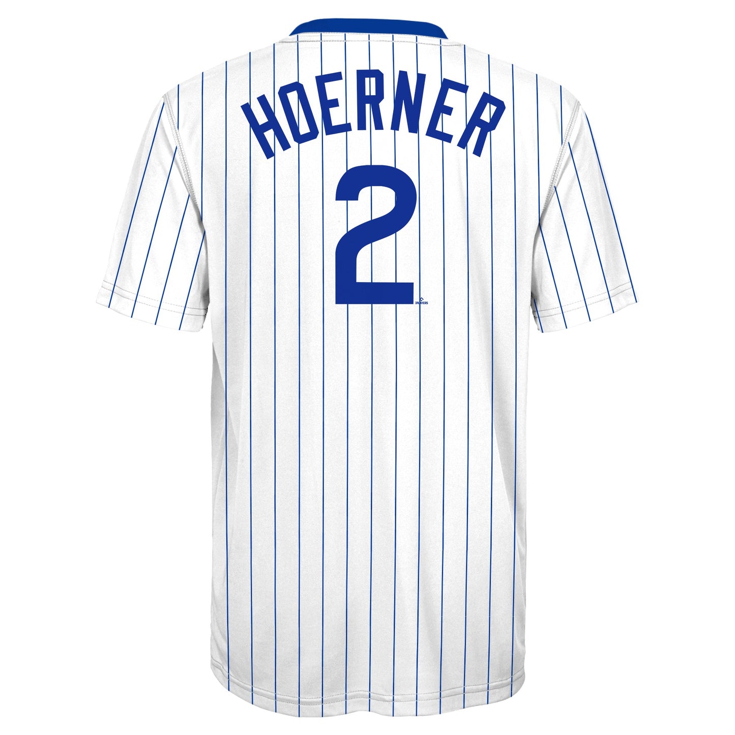 Youth Chicago Cubs Nico Hoerner White/Royal Player Sublimated Jersey Top