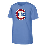Youth Chicago Cubs Blues 2nd Alternate Logo Light Blue Tee - Pro Jersey Sports
