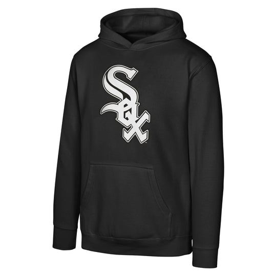 Youth Chicago White Sox Logo Fleece Black Hoodie