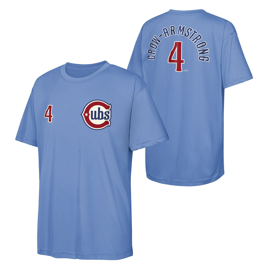Youth Chicago Cubs Pete Crow-Armstrong Alternate 2 Player Sublimated Jersey Top
