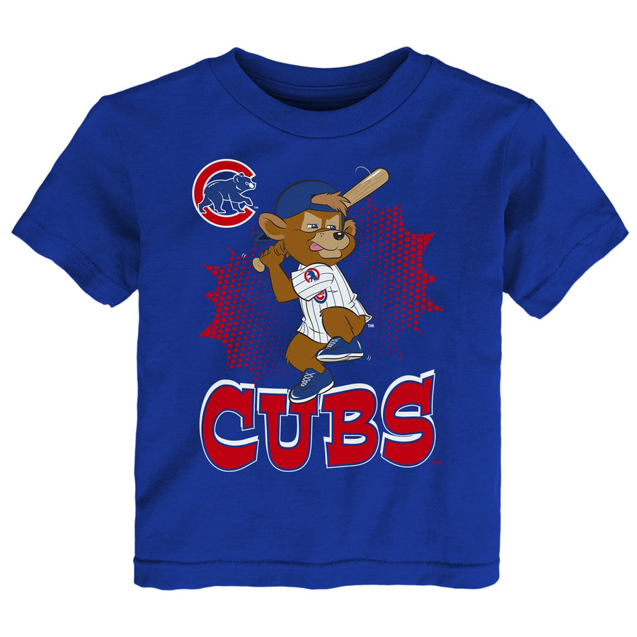 Toddler Chicago Cubs Mascot Royal Blue Tee