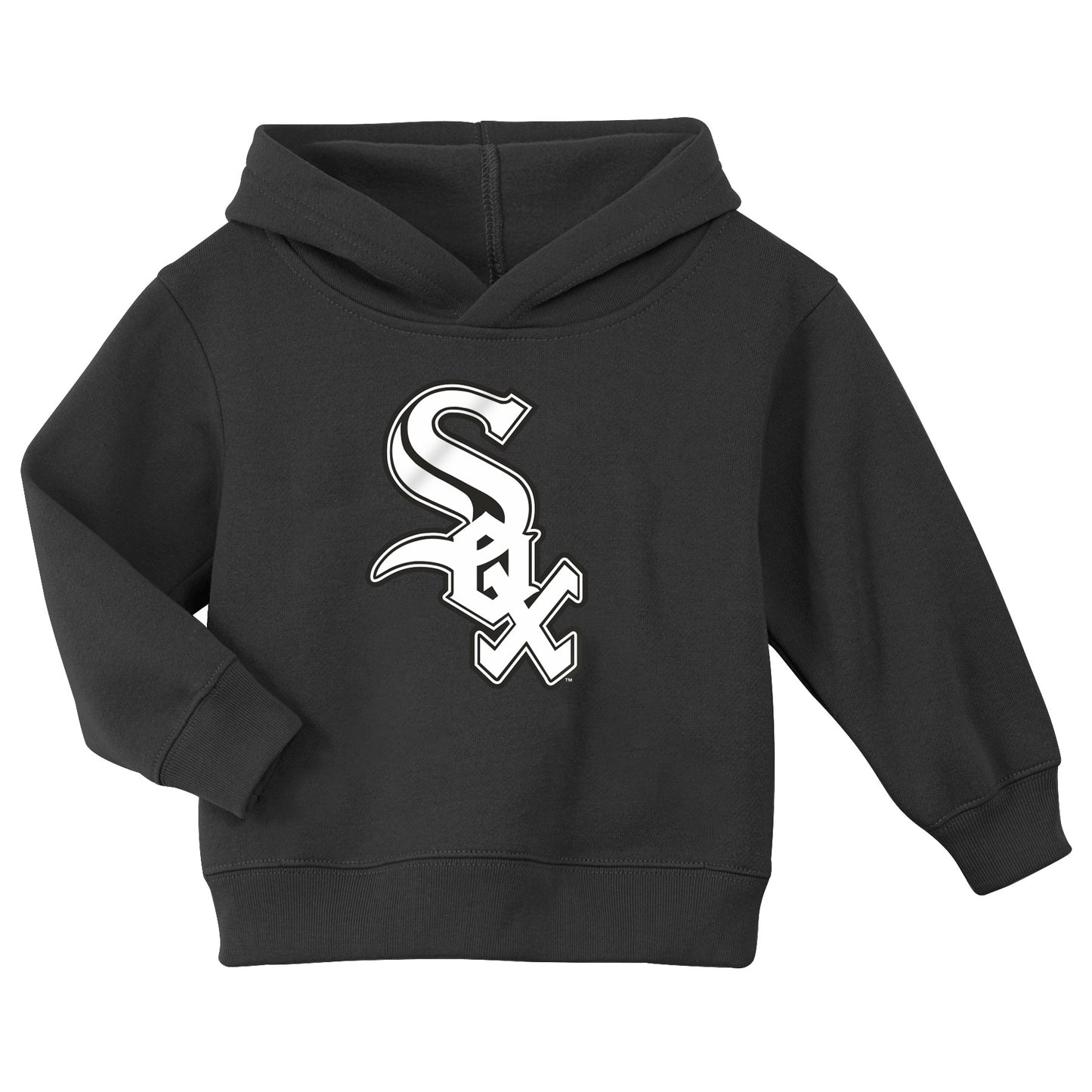 Toddler Chicago White Sox Logo Black Fleece Hoodie