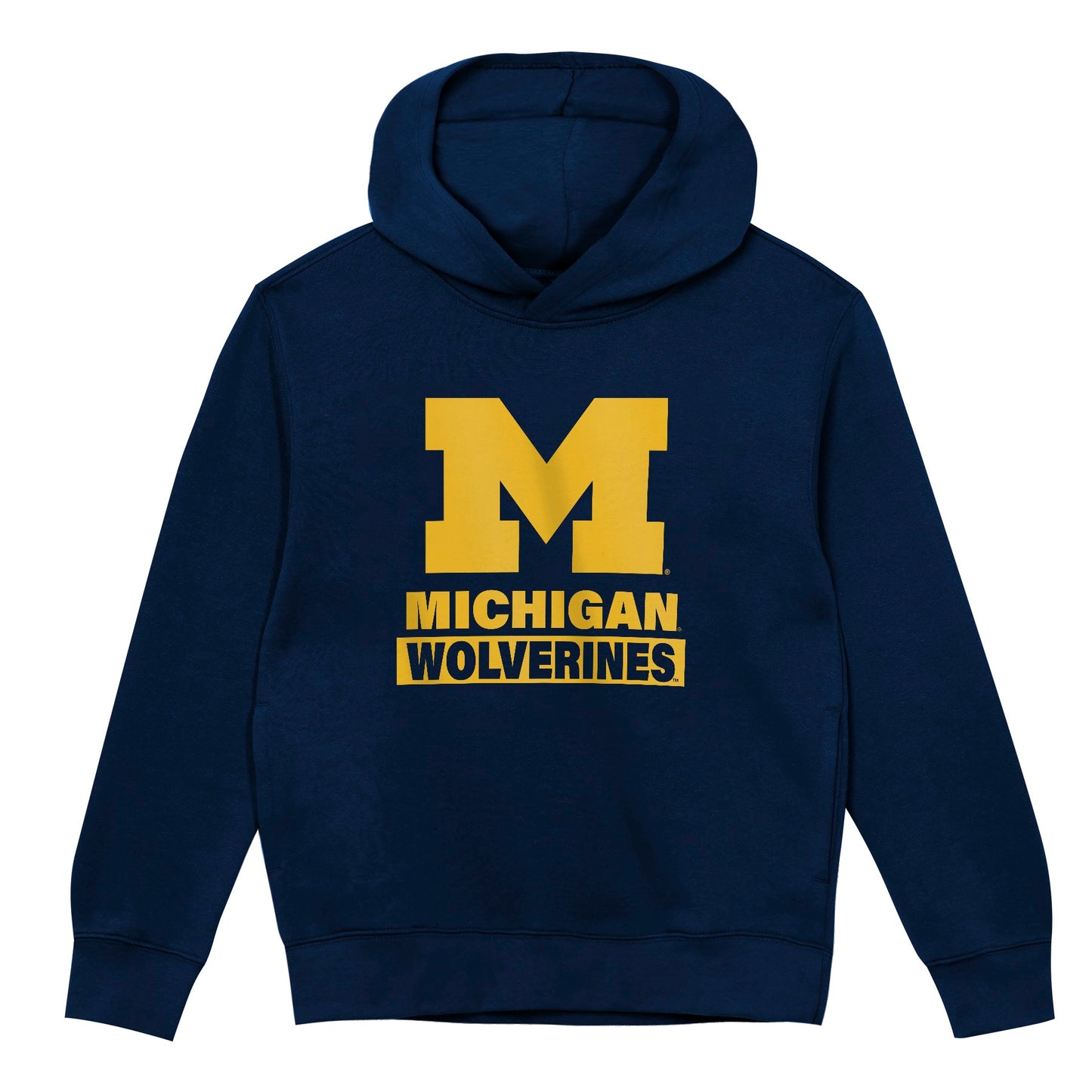 Michigan Wolverines Youth Back to Basics Navy Hoodie - Pro Jersey Sports