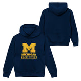 Michigan Wolverines Youth Back to Basics Navy Hoodie - Pro Jersey Sports