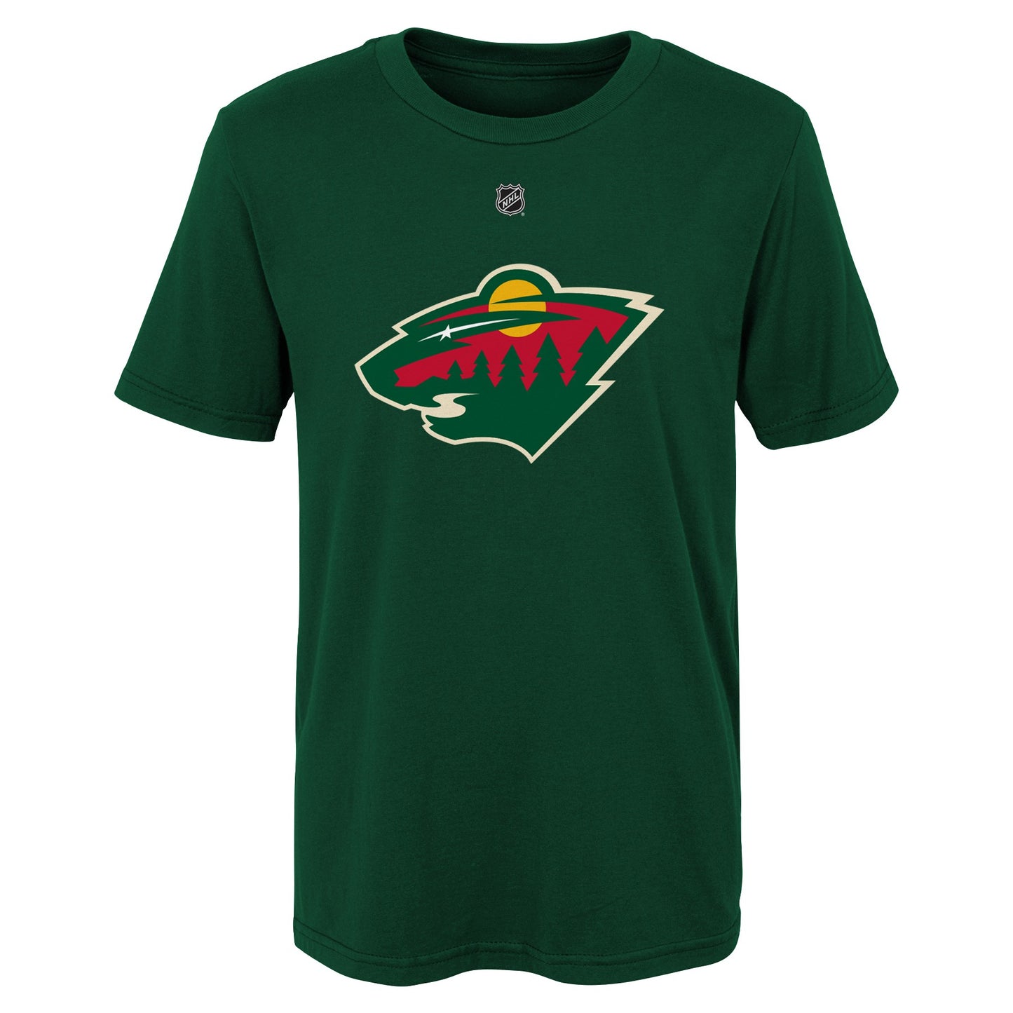 Youth Minnesota Wild Kirill Kaprizov Green Player Name & Number T-Shirt