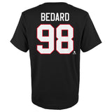 Youth Chicago Blackhawks Connor Bedard Black NHL Player Name & Number T-Shirt - Pro Jersey Sports