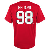 Toddler Chicago Blackhawks Connor Bedard Red NHL Player Name & Number T-Shirt - Pro Jersey Sports