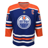 Youth Edmonton Oilers Connor McDavid Home Premier Jersey-Blue - Pro Jersey Sports