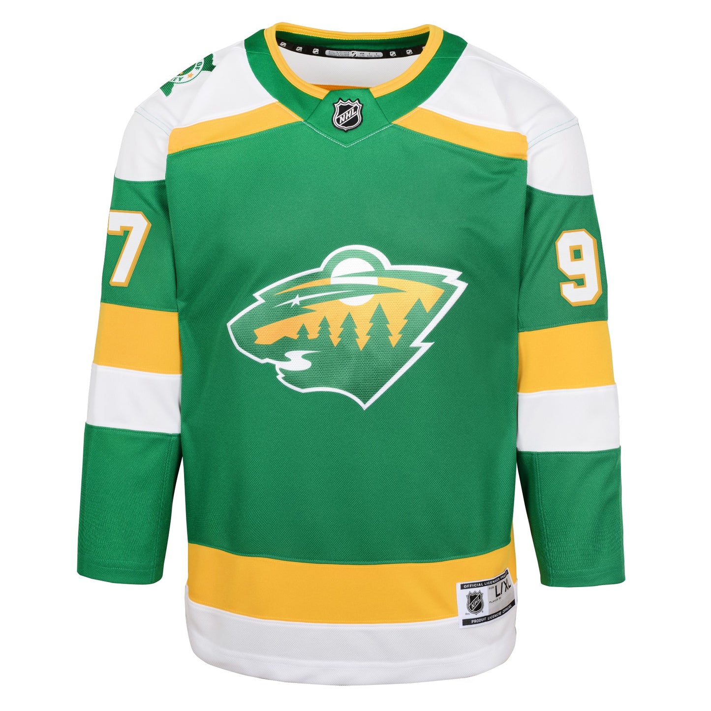 Youth Kirill Kaprizov Minnesota Wild Green Alternate Premier Jersey