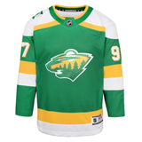 Youth Kirill Kaprizov Minnesota Wild Green Alternate Premier Jersey - Pro Jersey Sports