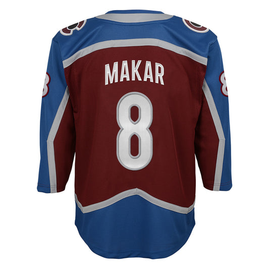 Youth Cale Makar Colorado Avalanche Maroon Home Premier Jersey - Pro Jersey Sports