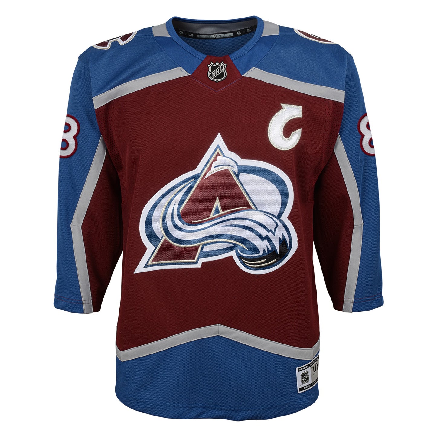 Youth Cale Makar Colorado Avalanche Maroon Home Premier Jersey