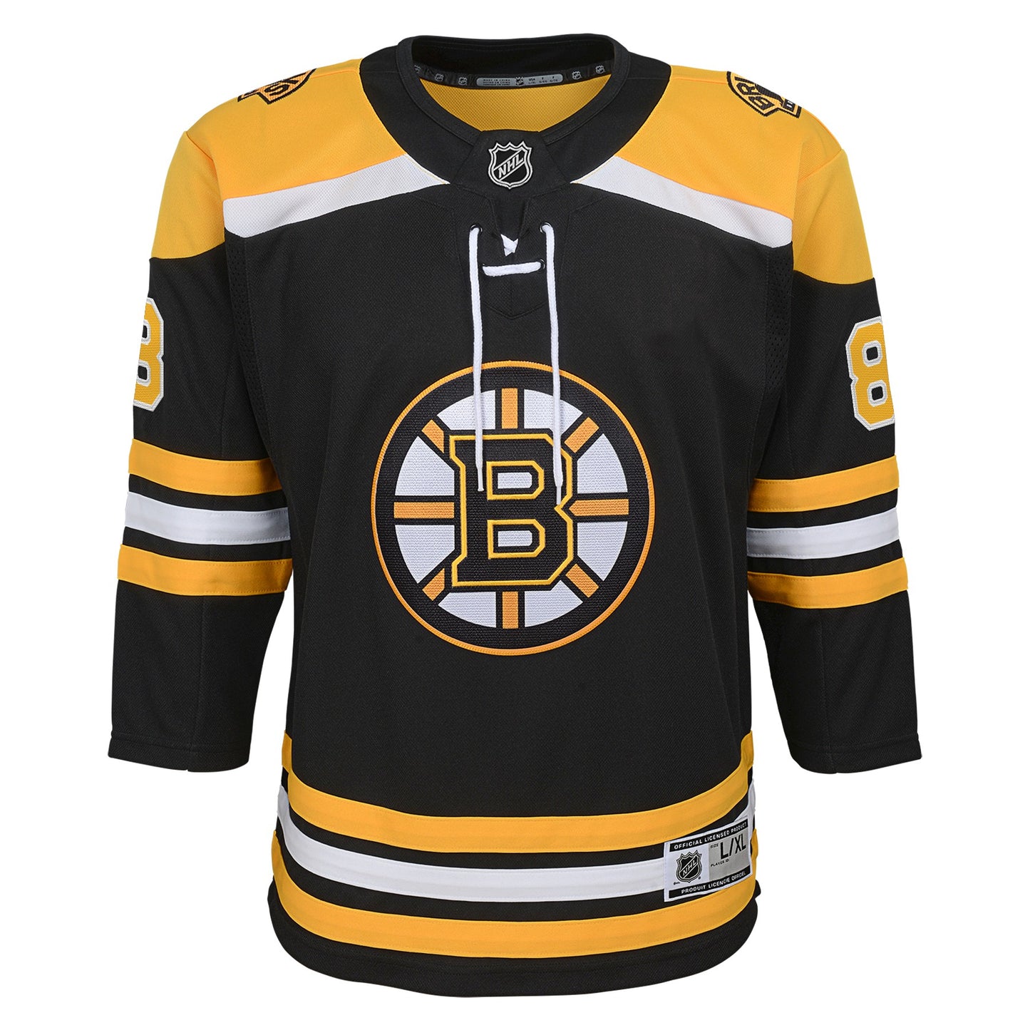 Youth Boston Bruins David Pastrnak Black Home Premier Jersey