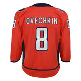 Youth Alex Ovechkin Washington Capitals Home Red Premier Jersey - Pro Jersey Sports