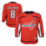 Youth Alex Ovechkin Washington Capitals Home Red Premier Jersey - Pro Jersey Sports