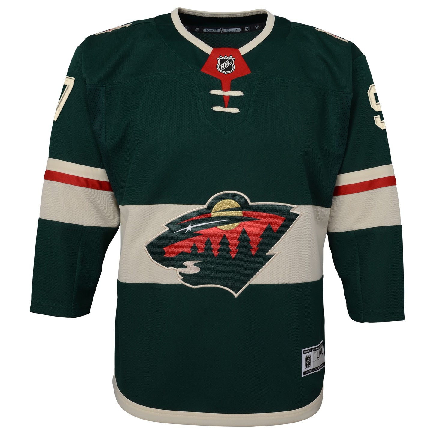 Youth Kirill Kaprizov Minnesota Wild Green Home Premier Jersey