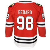 Youth Connor Bedard Chicago Blackhawks Red Home NHL Premier Jersey - Pro Jersey Sports