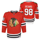 Youth Connor Bedard Chicago Blackhawks Red Home NHL Premier Jersey - Pro Jersey Sports
