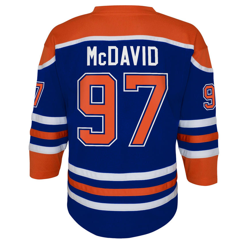 Youth Connor McDavid Edmonton Oilers Home Blue Replica Jersey - Pro Jersey Sports