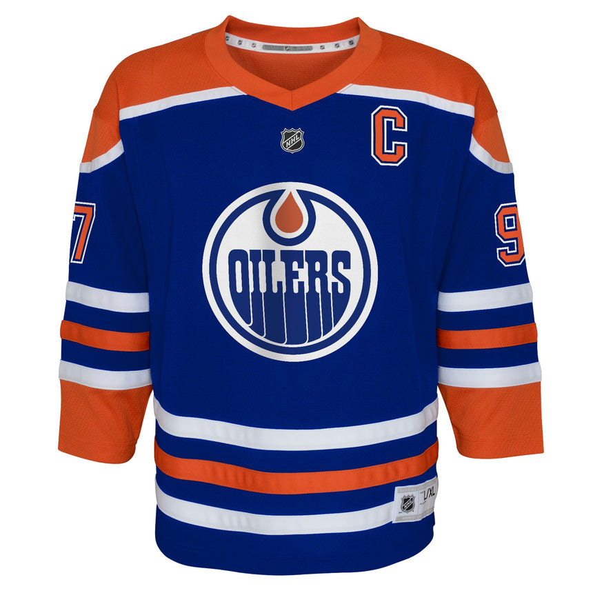 Youth Connor McDavid Edmonton Oilers Home Blue Replica Jersey - Pro Jersey Sports