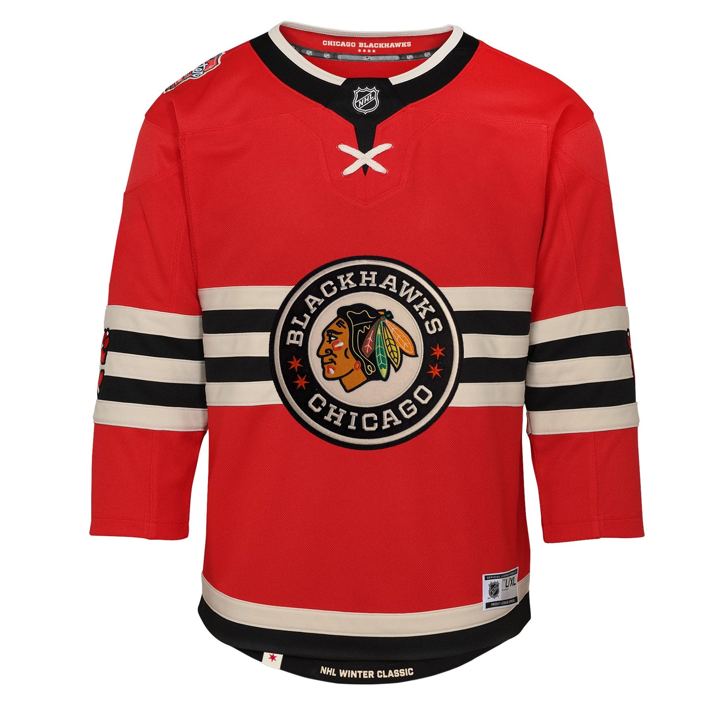 Youth Chicago Blackhawks Red 2025 NHL Winter Classic Premier Blank Jersey