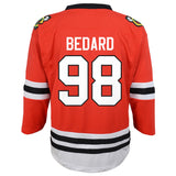 Toddler Connor Bedard Chicago Blackhawks Red Home Replica Jersey (Size 2-4T) - Pro Jersey Sports