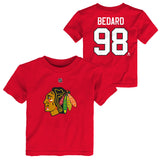 Infant Chicago Blackhawks Connor Bedard Red NHL Player Name & Number T-Shirt - Pro Jersey Sports
